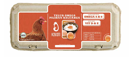 Kemasan Retail Telur Omega